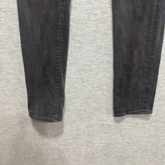 Lucky Brand Jeans Women 6/28 Black MidRise Brooke Straight Denim Comfort Stretch - Picture 3 of 13